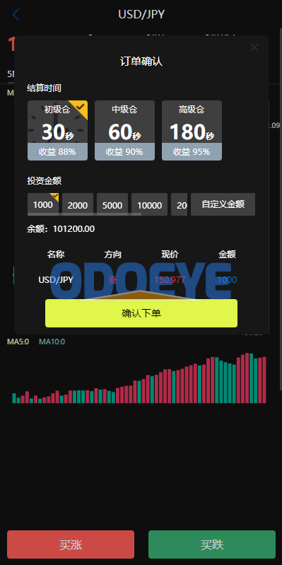 新版UI海外外汇微盘系统/多语言微交易/前端uniapp