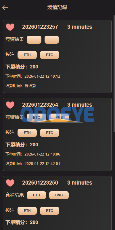 海外虚拟币竞猜投注/区块链竞猜游戏/开奖预设