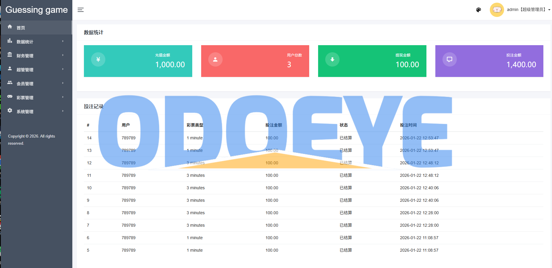 海外虚拟币竞猜投注/区块链竞猜游戏/开奖预设