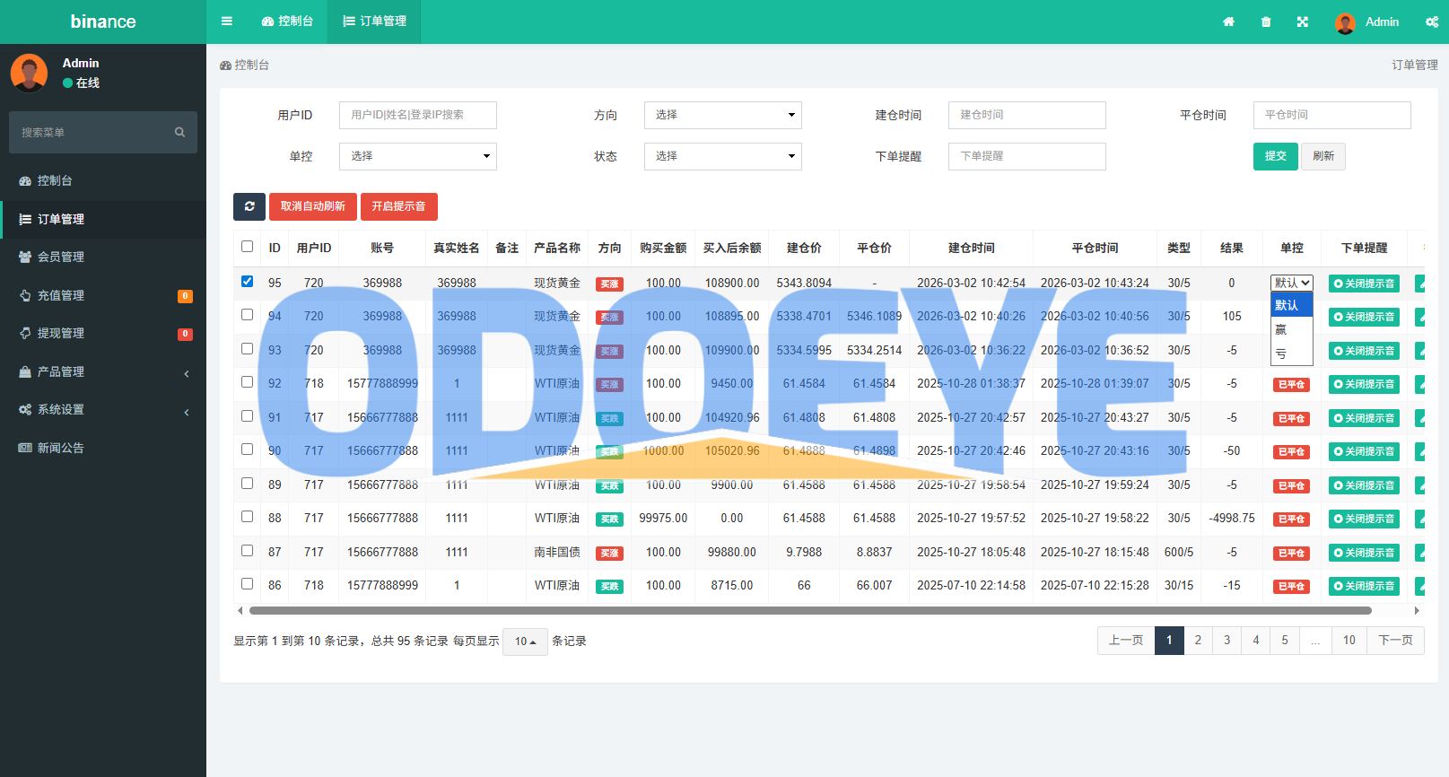 多语言仿币安微盘系统/期货时间盘/实名认证/信用分