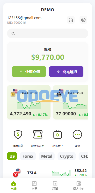 多语言PC/H5版st7交易所/美股/外汇/理财/贷款/K线控制