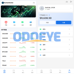 新UI海外综合盘交易所/股票/指数/K线控制/DAPP登录
