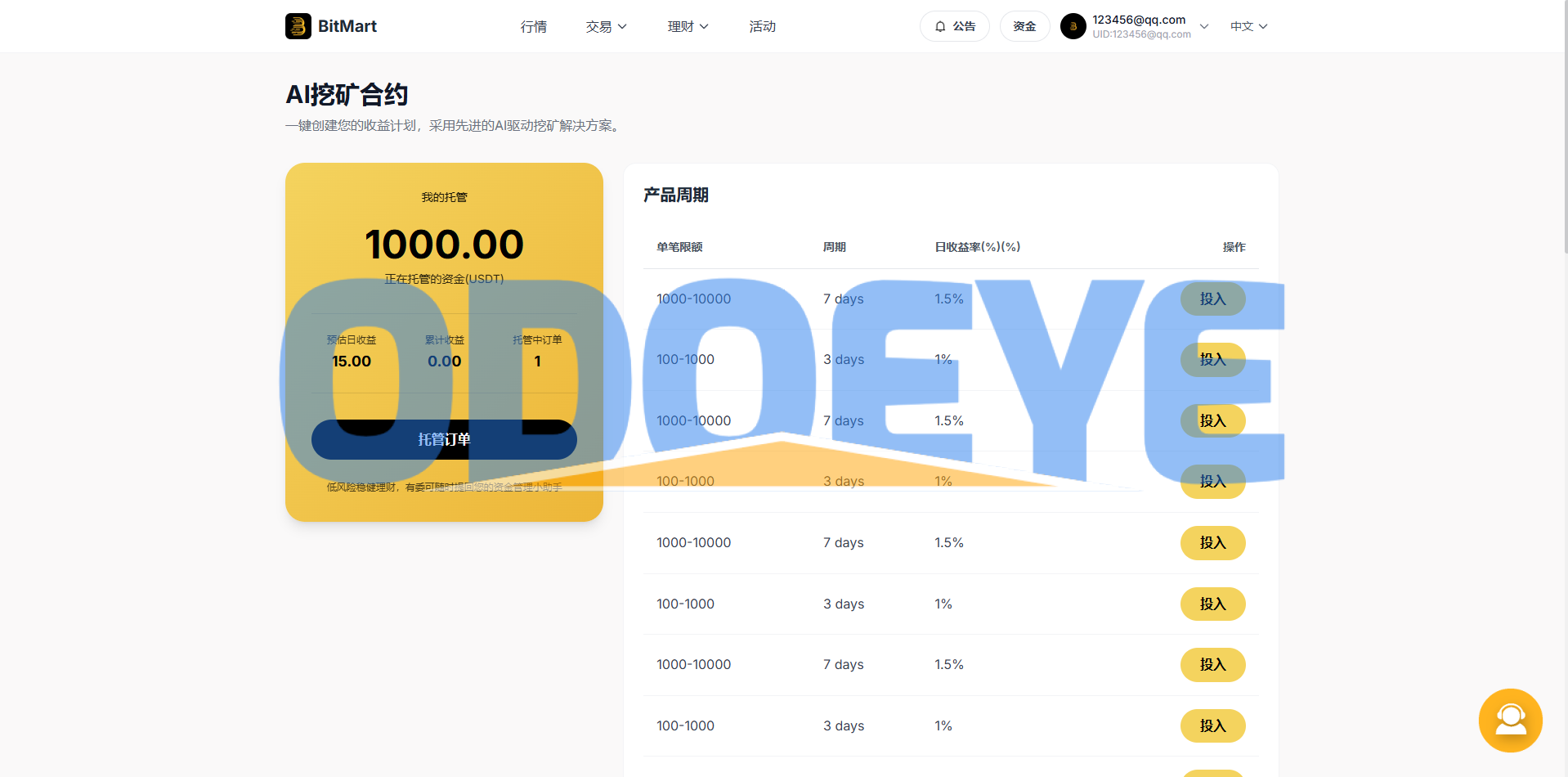海外DAPP交易所系统/交割合约/永续合约/K线控制/模拟账户