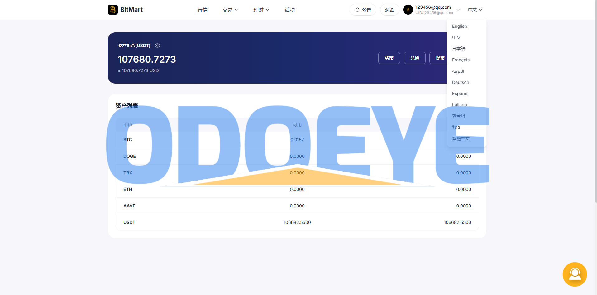 海外DAPP交易所系统/交割合约/永续合约/K线控制/模拟账户